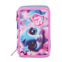 ASTUCCIO 3 ZIP tre cerniere MAGICAL FANTASY girl SJ GANG seven SCUOLA triplo scomparto COMPLETO