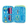 ASTUCCIO 3 ZIP tre cerniere METAL DRAGON boy SJ GANG seven SCUOLA triplo scomparto COMPLETO