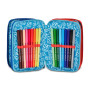 ASTUCCIO 3 ZIP tre cerniere SPEED ANIMAL boy SJ GANG seven SCUOLA triplo scomparto COMPLETO