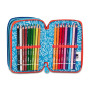 ASTUCCIO 3 ZIP tre cerniere SPEED ANIMAL boy SJ GANG seven SCUOLA triplo scomparto COMPLETO
