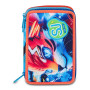 ASTUCCIO 3 ZIP tre cerniere SPEED ANIMAL boy SJ GANG seven SCUOLA triplo scomparto COMPLETO