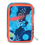 ASTUCCIO 3 ZIP tre cerniere SPEED ANIMAL boy SJ GANG seven SCUOLA triplo scomparto COMPLETO