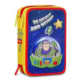 ASTUCCIO 3 ZIP tre cerniere TOY STORY 5 seven TO INFINITY AND BEYOND triplo scomparto SCUOLA completo