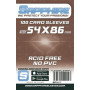 100 BUSTINE PROTETTIVE sapphire NUT card sleeves 54 x 86 mm TRASPARENTI