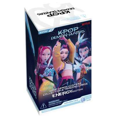 K POP DEMON HUNTERS collectible trading card ENERGY EDITION box da 12 pack IN INGLESE età 8+