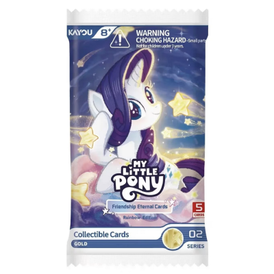 MY LITTLE PONY friendship eternal card BOOSTER BOX box da 5 carte IN INGLESE età 8+