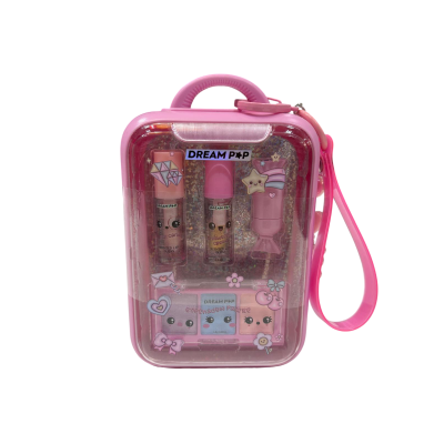 TRAVEL CASE con charm ROSA CANDY make up set CREATIVO seven TRUCCHI dream pop