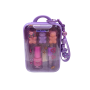 TRAVEL CASE con charm VIOLA TEDDY BEARS make up set CREATIVO seven TRUCCHI dream pop