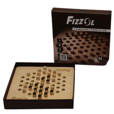 FIZZOL MINI gioco da tavolo IN LEGNO 42games ASTRATTO uno contro uno