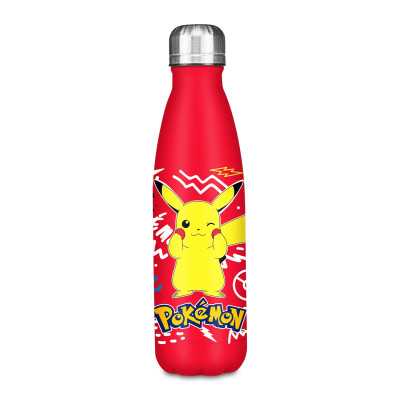 BORRACCIA in acciaio inox 304 SEVEN bottle POKEMON 2026 vol 500 ml PIKACHU caldo e freddo