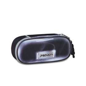 ASTUCCIO ROUND portapenne ovale SHADOWS OF COLOUR 829 organizzato OVAL seven GRIGIO