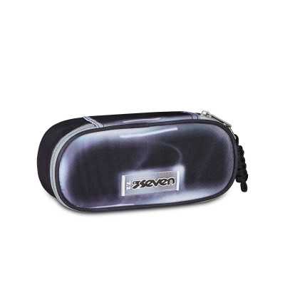 ASTUCCIO ROUND portapenne ovale SHADOWS OF COLOUR 829 organizzato OVAL seven GRIGIO