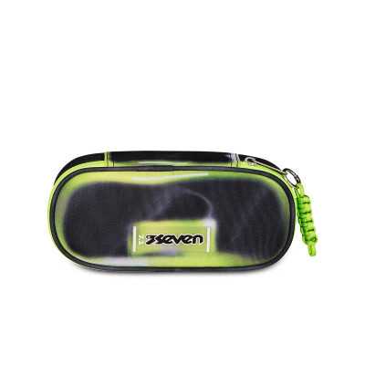ASTUCCIO ROUND portapenne ovale SHADOWS OF COLOUR 208 organizzato OVAL seven GIALLO VERDE