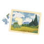 CAMPO DI GRANO CON CIPRESSI di van gogh PUZZLE da 49 pezzi IN LEGNO themet HAPE età 4+