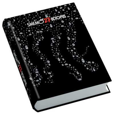 DIARIO smemoranda OCTOPUS da 16 mesi AGENDA giornaliera SMEMO 2026 2027 scuola NERO BOLLE
