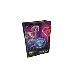 DIARIO standard STD da 12 mesi SCUOLA giornaliero 2026 2027 datato NEON seven GIRL