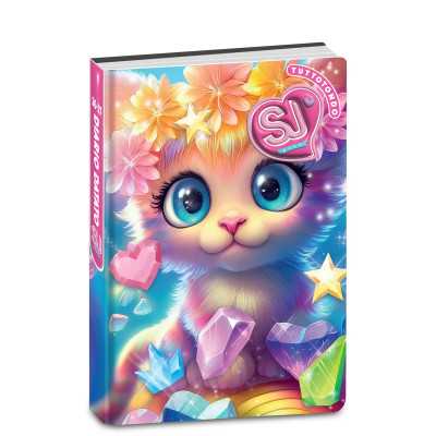 DIARIO datato ANIMALI GIRL da 10 mesi SJ GANG agenda SCUOLA seven 2026 2027 GATTO GEMME