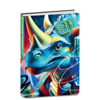 DIARIO datato ANIMALI BOY da 10 mesi SJ GANG agenda SCUOLA seven 2026 2027 TRICERATOPO