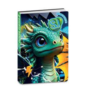 DIARIO datato ANIMALI BOY da 10 mesi SJ GANG agenda SCUOLA seven 2026 2027 DRAGO VERDE