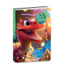 DIARIO datato ANIMALI BOY da 10 mesi SJ GANG agenda SCUOLA seven 2026 2027 DRAGO ROSSO