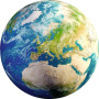 PUZZLE 500 PEZZI ravensburger LA TERRA originale JIGSAW round earth QUADRATO