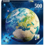 PUZZLE 500 PEZZI ravensburger LA TERRA originale JIGSAW round earth QUADRATO
