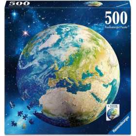 PUZZLE 500 PEZZI ravensburger LA TERRA originale JIGSAW round earth QUADRATO