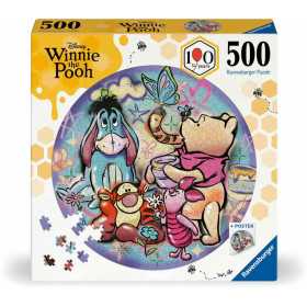 PUZZLE 500 PEZZI ravensburger WINNIE THE POOH originale JIGSAW disney ROUND