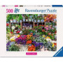 PUZZLE 500 PEZZI ravensburger MERCATO DEI FIORI originale JIGSAW francia FLOWER MARKET