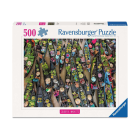 PUZZLE 500 PEZZI ravensburger FLOATING MARKET originale JIGSAW indonesia MERCATO GALLEGGIANTE