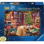 PUZZLE 500 PEZZI ravensburger COZY CHRISTMAS RETREAT originale JIGSAW large format XXL natale