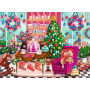 PUZZLE 500 PEZZI ravensburger CHRISTMAS BOUTIQUE originale JIGSAW negozio a natale