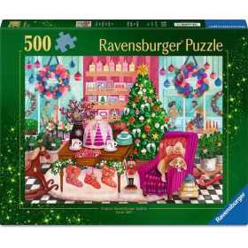 PUZZLE 500 PEZZI ravensburger CHRISTMAS BOUTIQUE originale JIGSAW negozio a natale