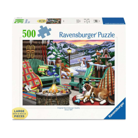 PUZZLE 500 PEZZI ravensburger APRES SKI ALL DAY originale JIGSAW settimana bianca