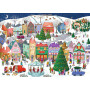PUZZLE 1000 PEZZI ravensburger CHRISTMAS TOWN originale CITTA' DI NATALE softclick