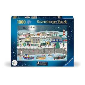 PUZZLE 1000 PEZZI ravensburger COASTAL CHRISTMAS originale NATALE SULLA COSTA softclick