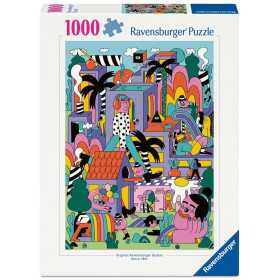 PUZZLE 1000 PEZZI ravensburger DAYDREAM originale SOGNO AD OCCHI APERTI softclick VERTICALE