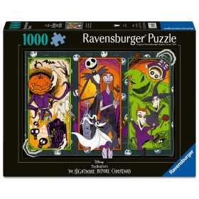 PUZZLE 1000 PEZZI ravensburger THE NIGHTMARE BEFORE CHRISTMAS originale TIM BURTON softclick