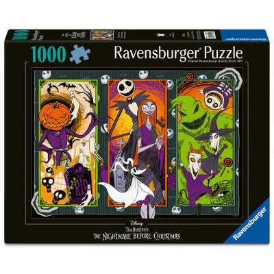 PUZZLE 1000 PEZZI ravensburger THE NIGHTMARE BEFORE CHRISTMAS originale TIM BURTON softclick