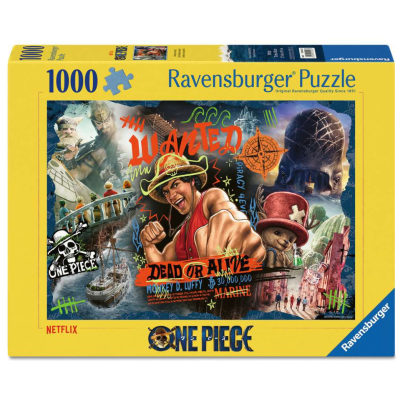 PUZZLE 1000 PEZZI ravensburger ONE PIECE originale ADVENTURE AWAITS softclick