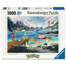 PUZZLE 1000 PEZZI ravensburger POKEMON originale VAPOREON AND TEMPERATE MARINE softclick