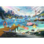 PUZZLE 1000 PEZZI ravensburger POKEMON originale VAPOREON AND TEMPERATE MARINE softclick