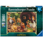 PUZZLE 100 PEZZI XXL ravensburger HOPPERS perfect age fit SECRETS OF THE ANIMAL WORLD età 6+