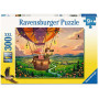 PUZZLE 300 PEZZI XXL ravensburger COZY SUNSET SKY RIDE perfect age fit ORIGINALE età 9+