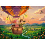 PUZZLE 300 PEZZI XXL ravensburger COZY SUNSET SKY RIDE perfect age fit ORIGINALE età 9+