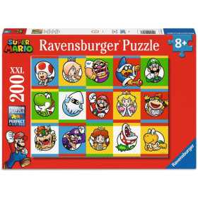 PUZZLE 200 PEZZI XXL ravensburger SUPER MARIO originale NINTENDO età 8+
