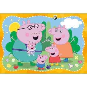PUZZLE 2X12 ravensburger PEPPA PIG set di 2 puzzle da 12 pezzi HAPPY FAMILIES età 3+