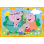PUZZLE 2X12 ravensburger PEPPA PIG set di 2 puzzle da 12 pezzi HAPPY FAMILIES età 3+
