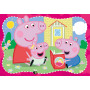 PUZZLE 2X12 ravensburger PEPPA PIG set di 2 puzzle da 12 pezzi HAPPY FAMILIES età 3+