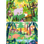 PUZZLE 2X12 ravensburger ANIMAL FRIENDS IN NATURE set di 2 puzzle da 12 pezzi ORIGINALE età 3+
